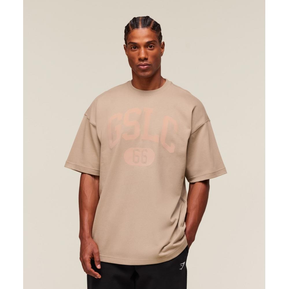 

Gymshark Gslc T shirT cemenT Brown A2b7o Nbzd 3XL