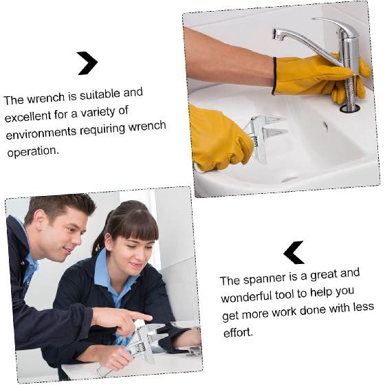 

Adjustable Wrench Wrench for Bathroom Sink Drain Strainer Precision Turbine Slider