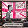 Wall Hanging Tapestry Custom NameCentral Cee Pattern Personalized Printed Fabric Wall Decor