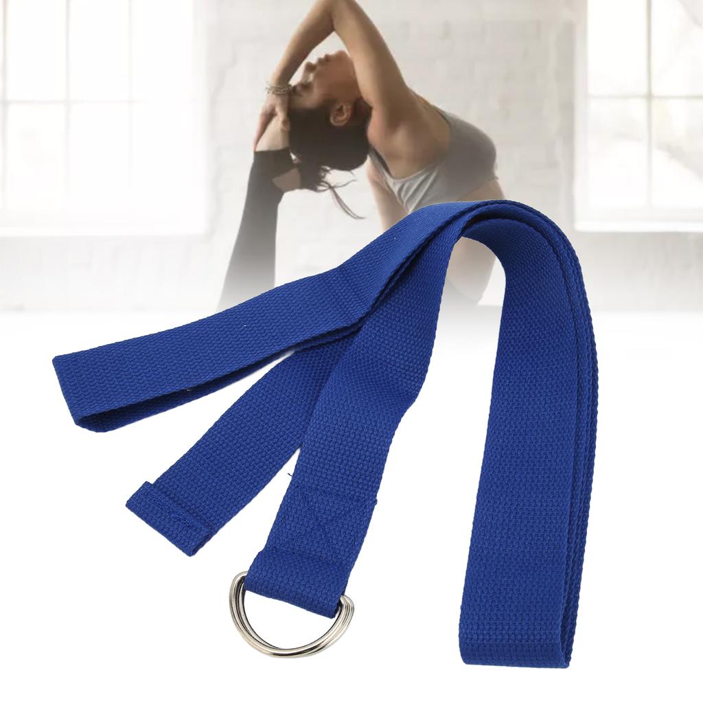 70.87in Yoga Tension Strap Flexibility Stretching Exercise Resistance Bands for Fitness Pilates Blue