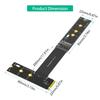 Flexible M.2 PCIE4.0 Adapter Cable 30CM Supports Double Protocols Solid Disks 2230-2280 Sizes for Multiple Systems