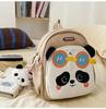 Schoolbag new high-value, fresh, sweet and cute panda backpack, light spring outing backpack for students in grades 1-1