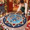Stain Resistant 3D Illusion Rug Crystal Velvet Festive Area Mat  Home Decoration
