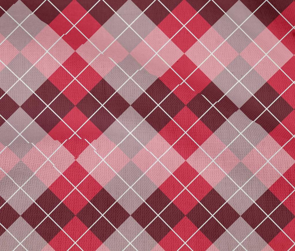oneOone Cotton Flex Bright Red Fabric Argyle Check Dress Material Fabric Print Fabric By The Yard 40 Inches