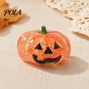 Glitter Pumpkin Toy 1/2/3Pcs Halloween Head Stress Ball, Anxiety Relief Spooky Healing Ball Toy, Stretchy Orange Sensory Pocket Reliever