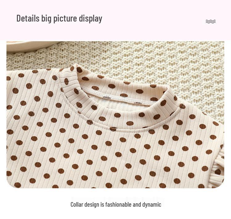 Girls' Floral Long-Sleeve Base Layer - Trendy Autumn/Winter Top for Kids