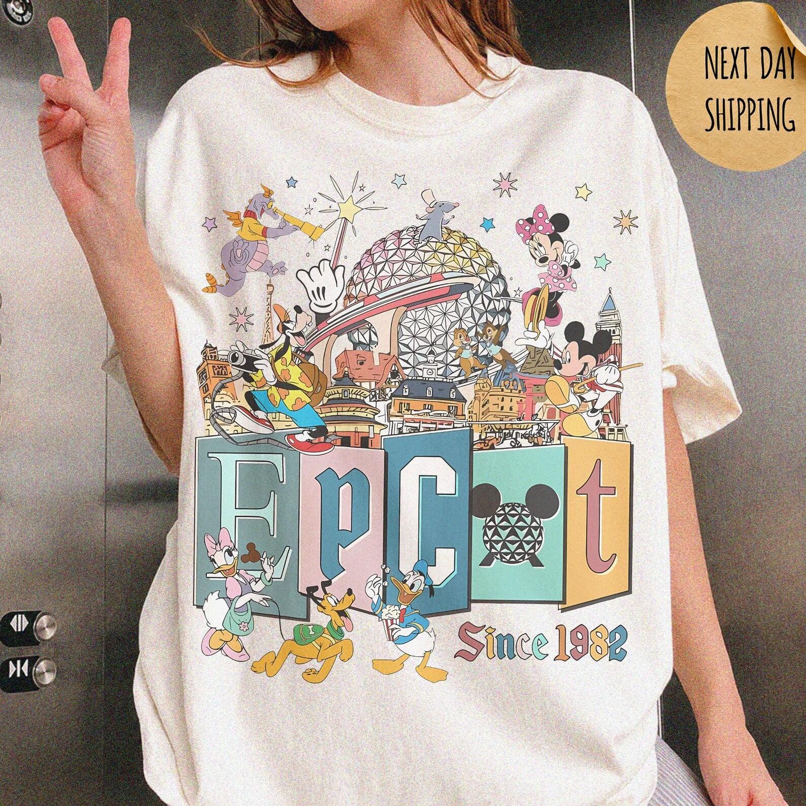 Comfort Colors® Mickey & Friends Epcot Center Since 1982 Shirt, Disney Epcot World Tour Tee, Epcot Travel Around The World, Family Gifts 140