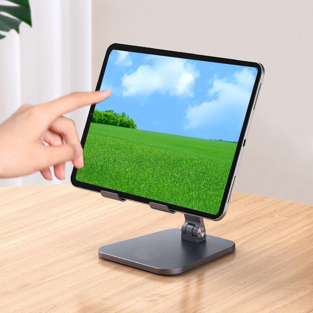 Practical Tablet Stand Pad Air Mini Pro Foldable Holder Black Lightweight Elegant Adjustable Desktop Notebook Dock