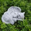 Kreative Tierharz-Handwerkskunst Engel Hirsch Katze Hund Skulpturen Handgemachte Heimdekoration Künstlerische Geschenke Für Wohnzimmer