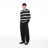 GXG Men's Long-Sleeve Striped Crewneck Knit T-Shirt