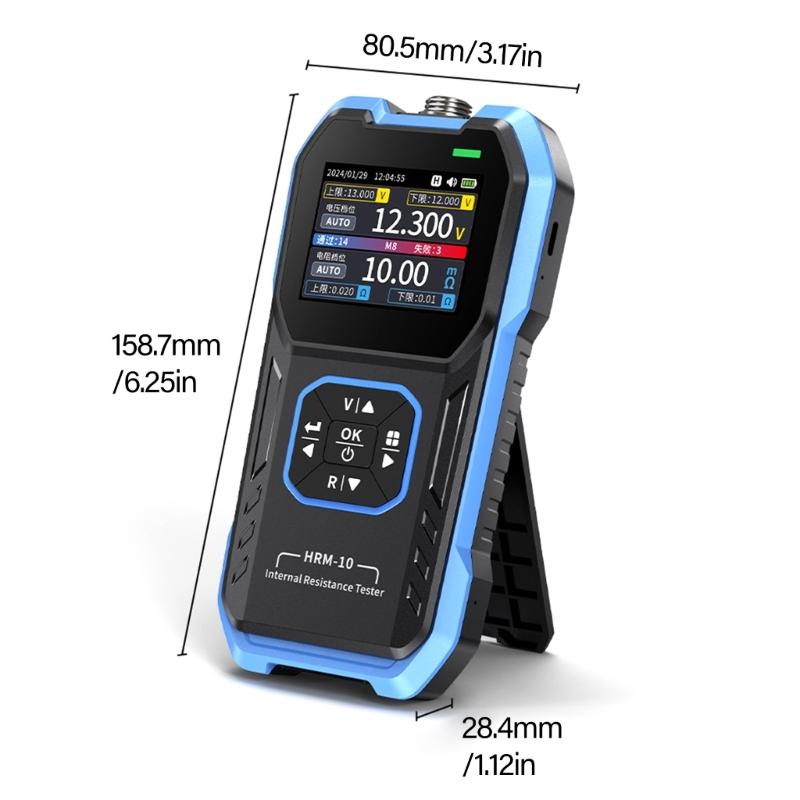 Easy Carry Battery Capacitor Tester with Large Screen Display Resistance for Accurate Voltages & Resistance Measurement