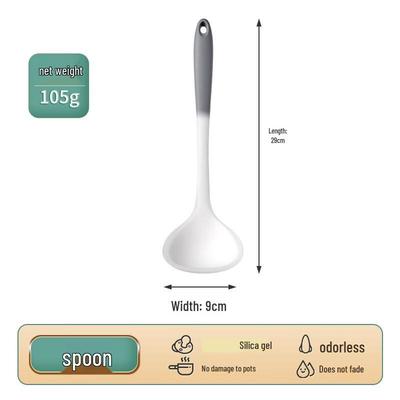 ZISIZ Non-Stick Silicone Soup Ladles (3-Pack)