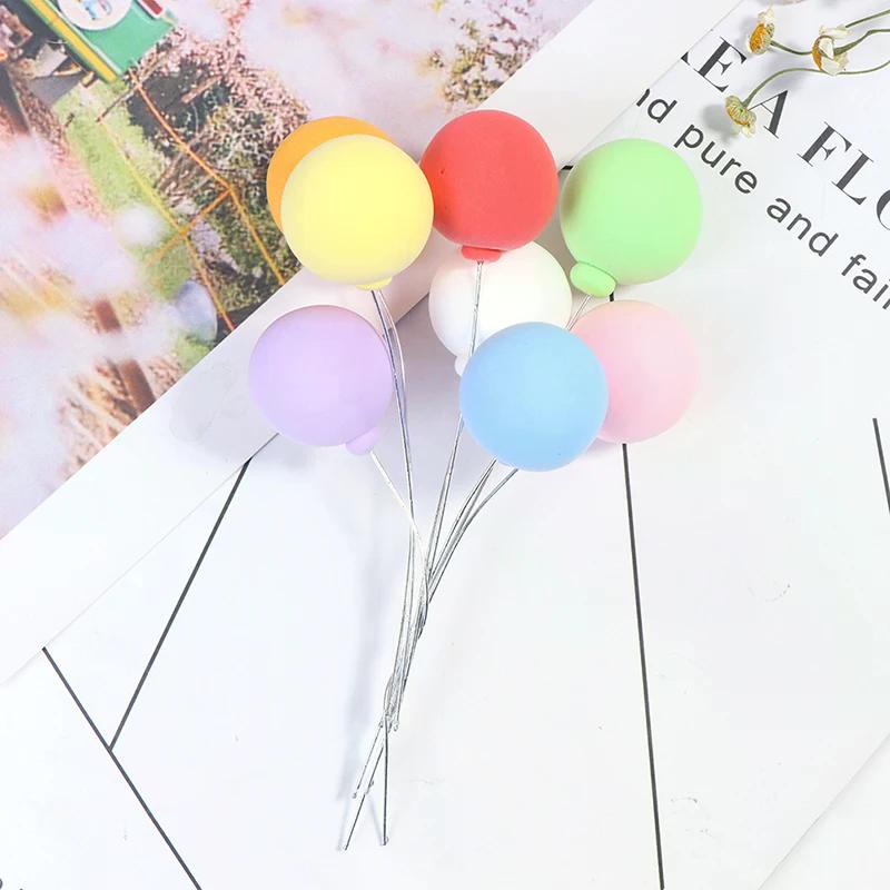 8pcs/set 1/12 Dollhouse Miniature Colorful Balloons Doll House Decor Toy