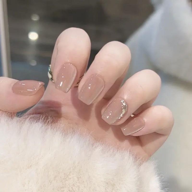 

Handmade Cat Eye Diamond Manicure Removable Fake Nail Tips