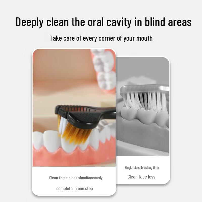 Yaboshi DR6402 Three-Sided Toothbrush (4-Pack)