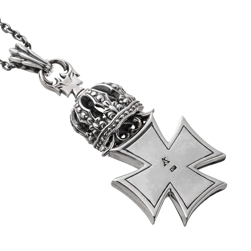 ARTEMISKINGS Crown Iron Cross Pendant AKP0123 Silver accessories for brand silver 925 [Artemis Kings] [Top only] men, jewelry,