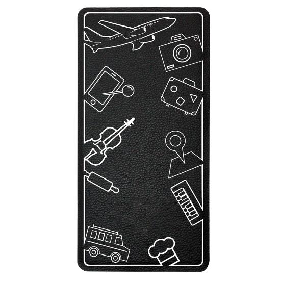 

Гибкий откидной держатель для мобильного телефона Портативная искусственная кожа с функцией громкой связи Гибкая универсальная подставка для мобильного телефона для планшета Все необходимое для путешествий в самолете Аксессуары для телефонов чёрный