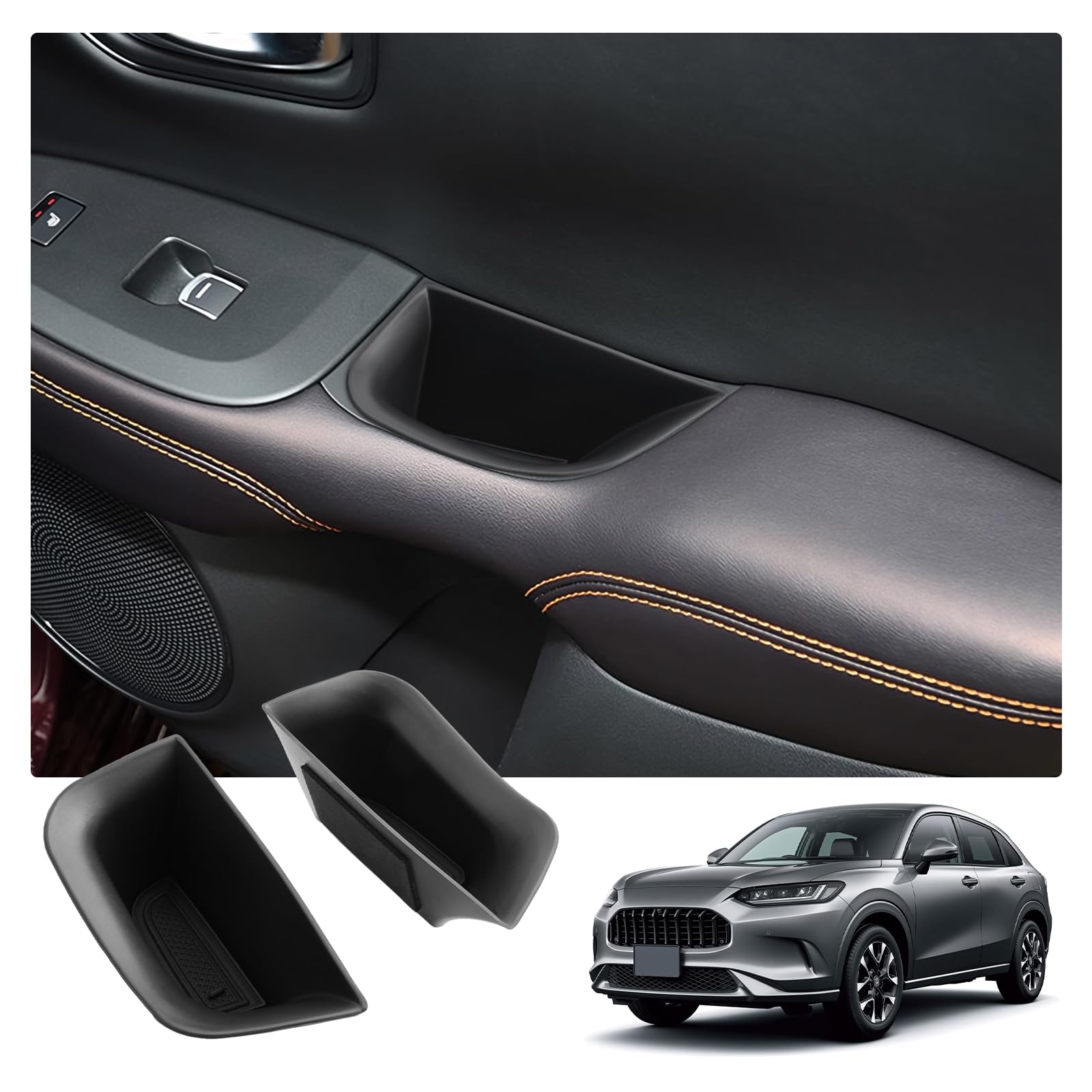 

Новый Honda RZ тип дверной ящик для хранения дверная ручка ящик для хранения Дверной ящик для хранения карман для двери Honda Хранение мелких предметов Организация хранения [RUIYA] ZR-V