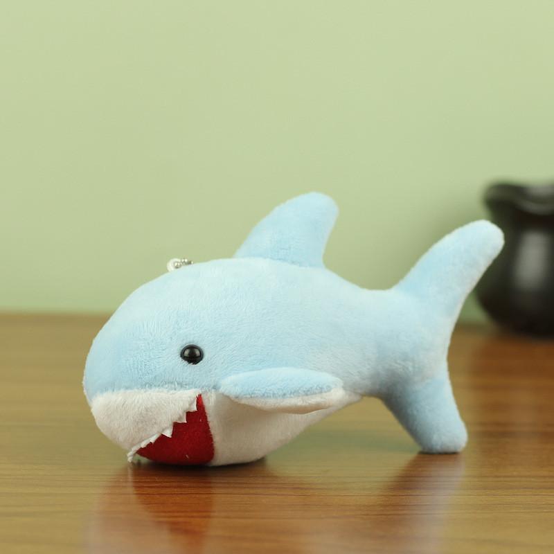 Adorable Plush Shark Keychain Lovely Shark Plush Toy For Kids Backpack Accessory