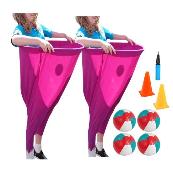 Hra na dvorek Granny Pants Set Obří venkovní hry s míči a kužely Zábavné trávníkové hry pro rodinná setkání, večírky, pikniky