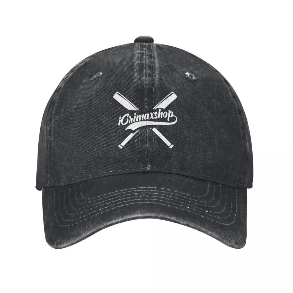 Classic Logo Icrimax Baseball Cap Unisex Women Distressed Denim Snapback Cap Outdoor Summer Caps Hat