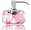Decor Walther Kristall Liquid Soap Dispenser Chrome Pink Glass