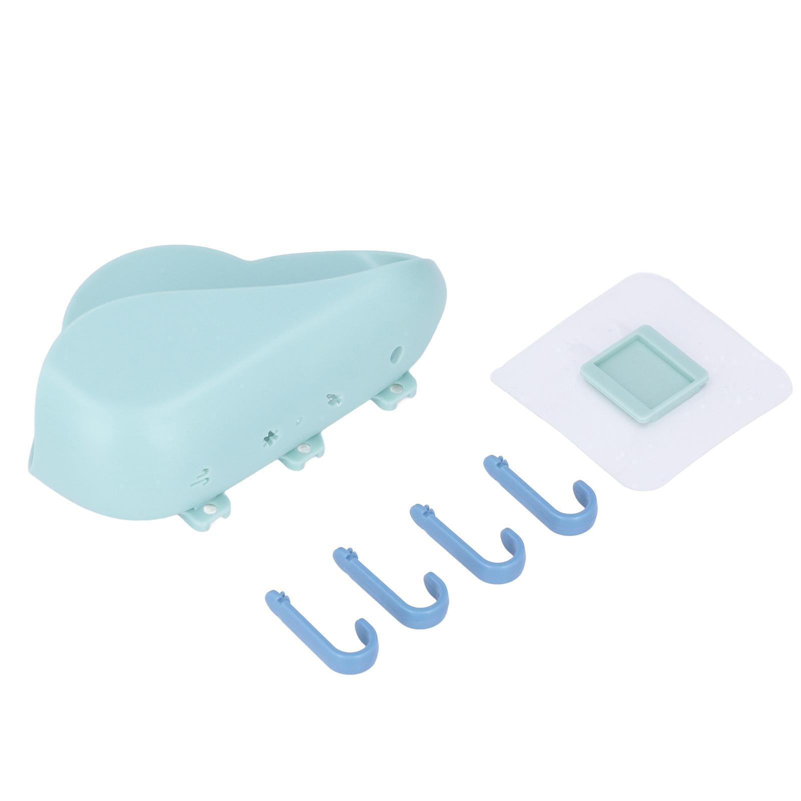 

Wall Hook Multipurpose Strong Adhesive Nail Free Wall Hanging Hook for Bathroom Kitchen BedroomBlue синий