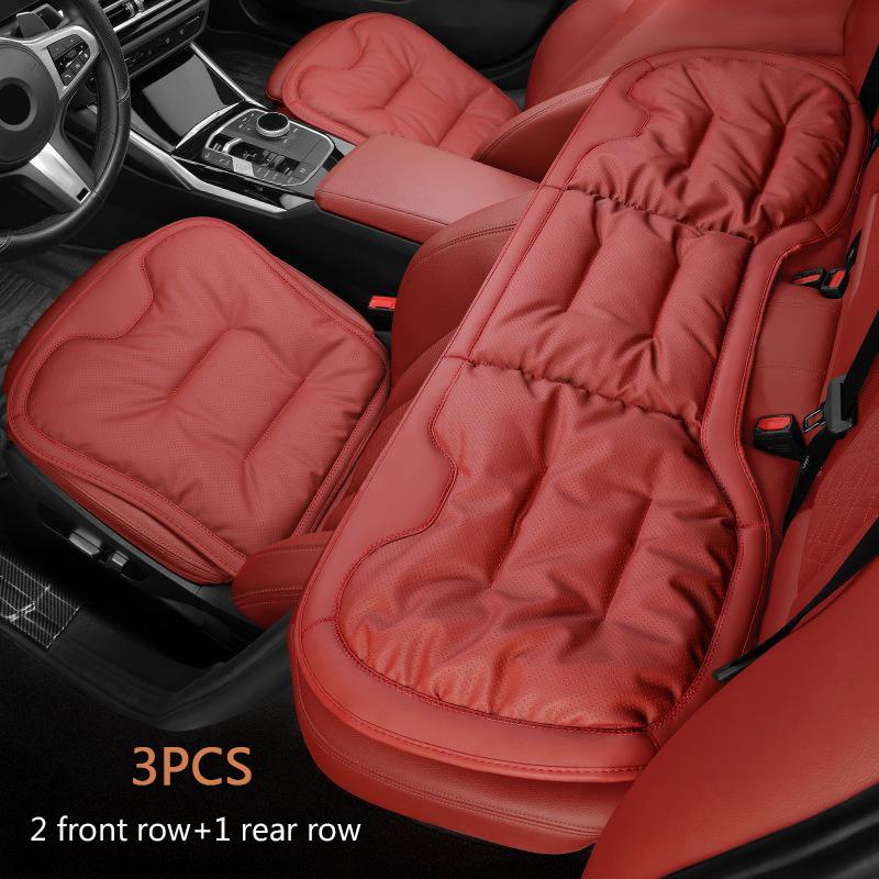 NAPPA Leather Car Seat Cushion For Driving ,For Tesla Model 3 Model Y L Model X Non-Slip Bottom Protector Breathable Covers