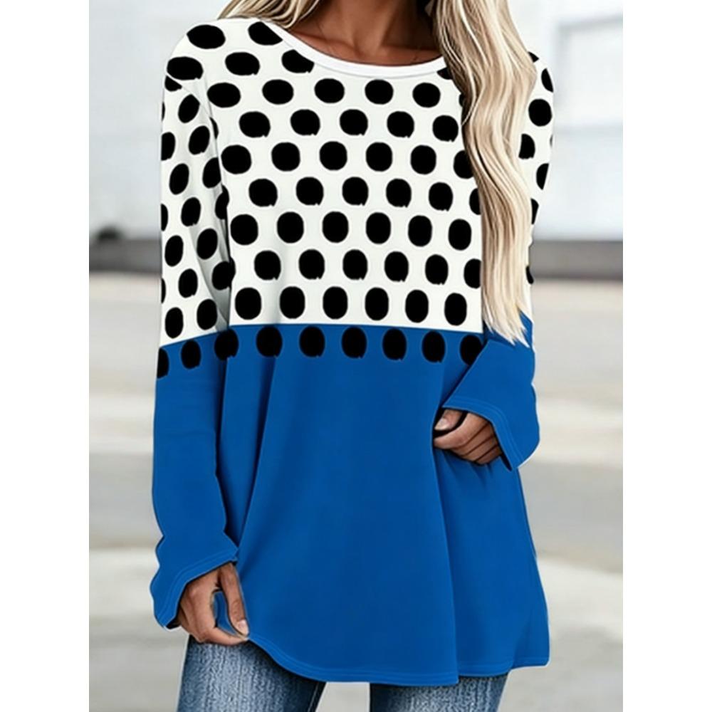 

Relaxation Long-Sleeved Round-neck T-shirt 8XL