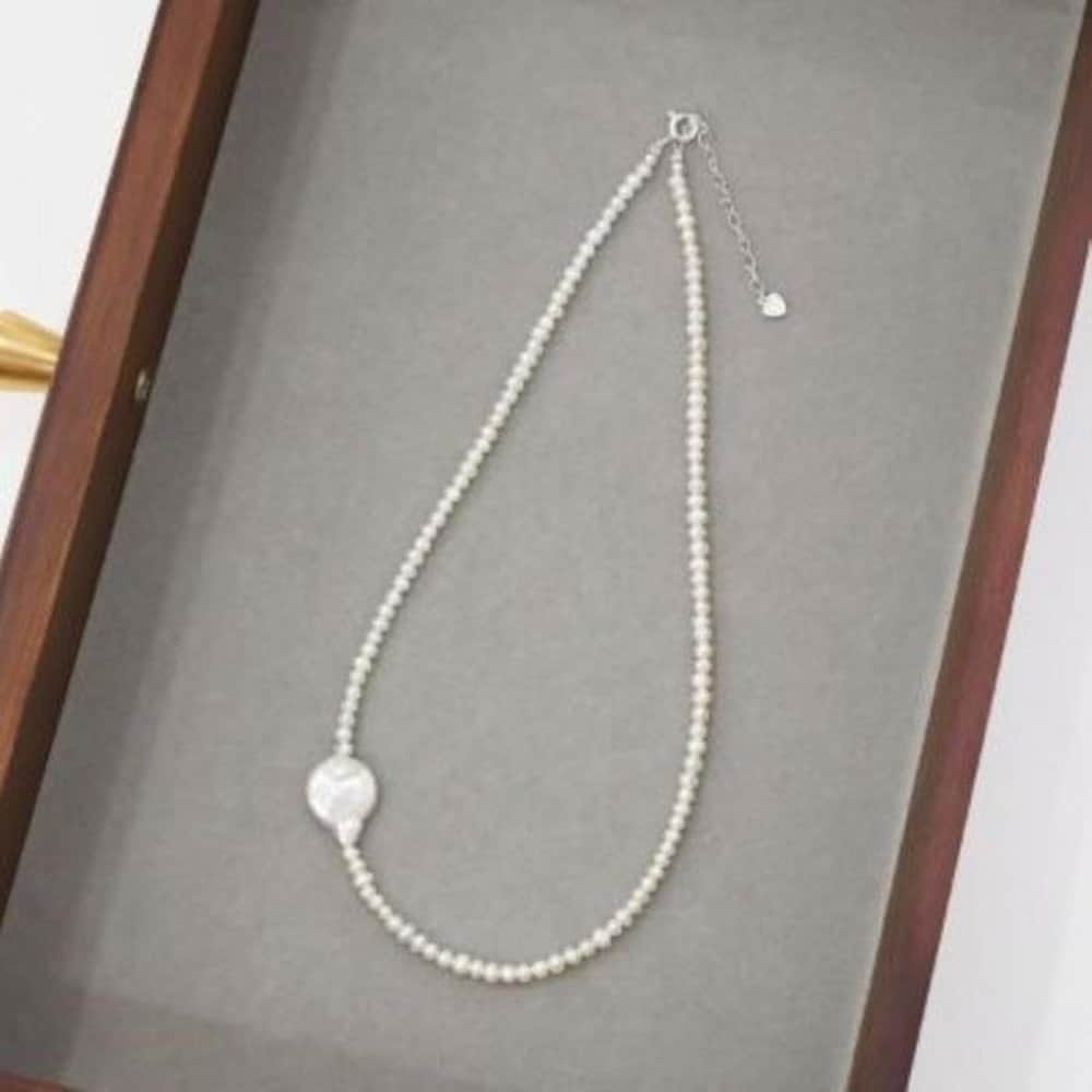 Women's Round Rice Grain Pearl Balloon Pendant Necklace_P367888838