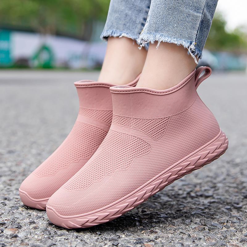 

2024 Лето Новые Модные Уличные Женские ПВХ Водонепроницаемые Нескользящие Непромокаемые Сапоги Короткие Трубчатые Непромокаемые Сапоги Кухонные Рабочие Непромокаемые Сапоги 36-41 36