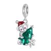 BAMOER Solidne Srebro Próby 925 Koralik Charms z Serii Świątecznej Pasujący do Oryginalnej Bransoletki DIY Bamoer Charms do Tworzenia Biżuterii Prezent Świąteczny