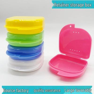 Zahnprothesenbox, beidseitige Aufbewahrungsbox für Dentalretainer mit Belüftungsöffnungen für Aligner und kieferorthopädische Aufbewahrung