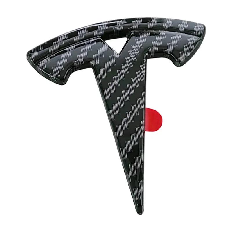 

5.4x5.4cm ABS For Tesla Model 3 S Model X Y Car Steering Wheel Emblem Decals Overlay Sticker Badge Roadster Interior Accessories