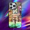 Anime Sousou No F-Frieren Phone Case For iPhone 16,15,14,13,12,11,Pro,Max,Plus,Mini,XS,SE Anti Fall Black Matte Hard Bumper