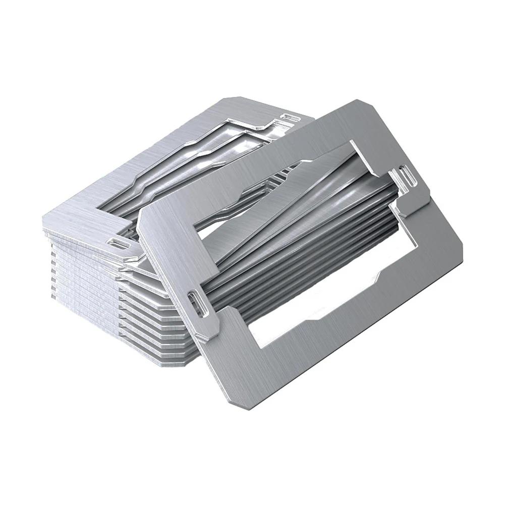 Stainless Steel Outlet Box Spacers Compatible with Standard 1-Gang and 2-Gang Metal and Plastic Junction Boxes