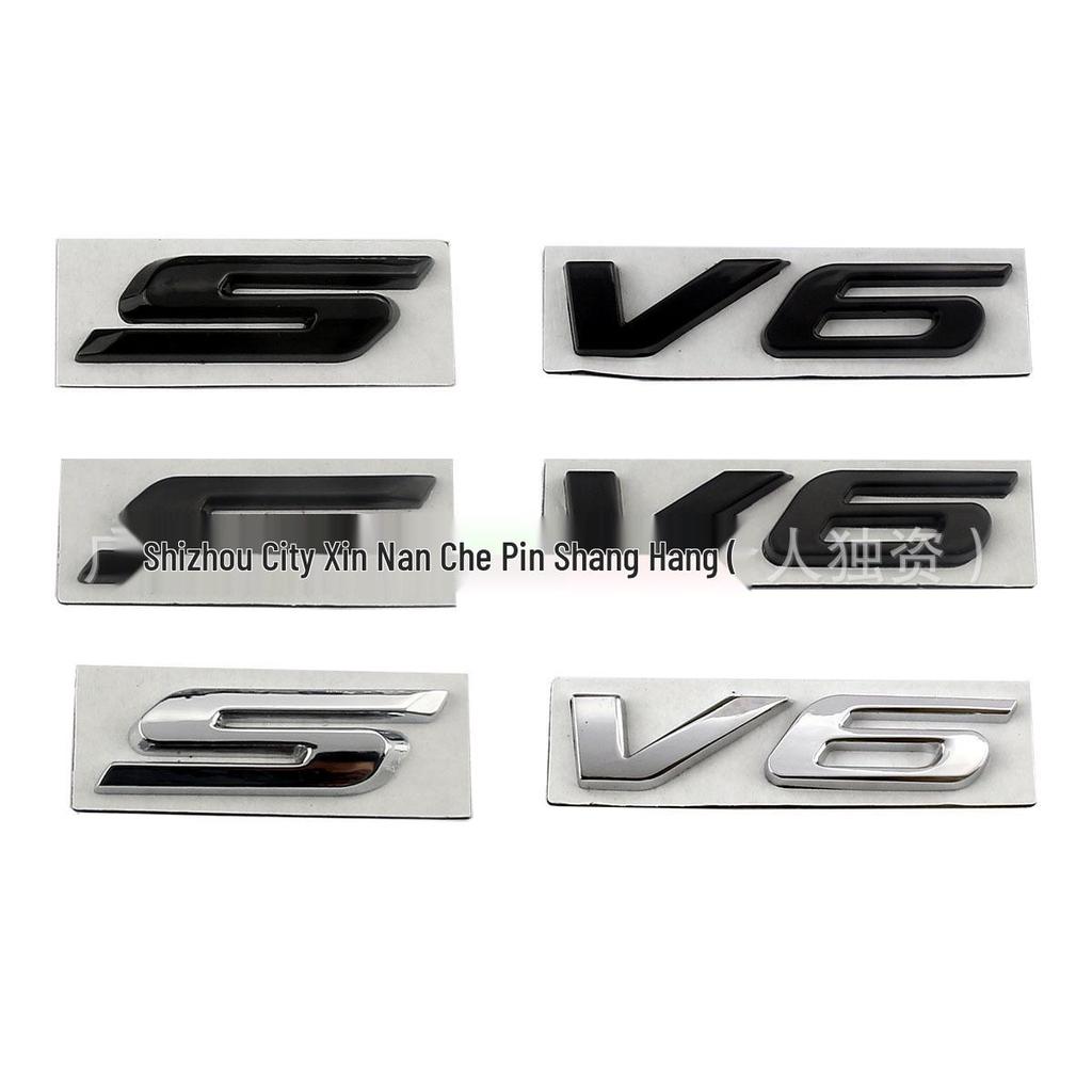 Anwendbar für Ford Explorer, Mondeo, Edge Sport S, V6 Heckemblem ABS Autoaufkleber