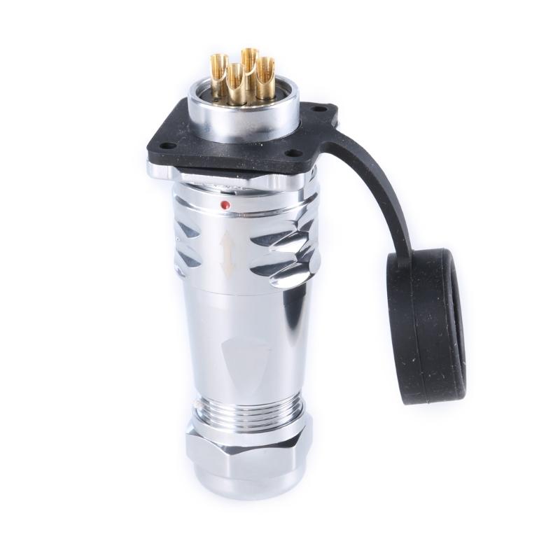 SF2010 Waterproof Industrial Connector SF2013 Female Plug & Male Socket IP67 2Pin To 12Pin For 20mm Panel Mount