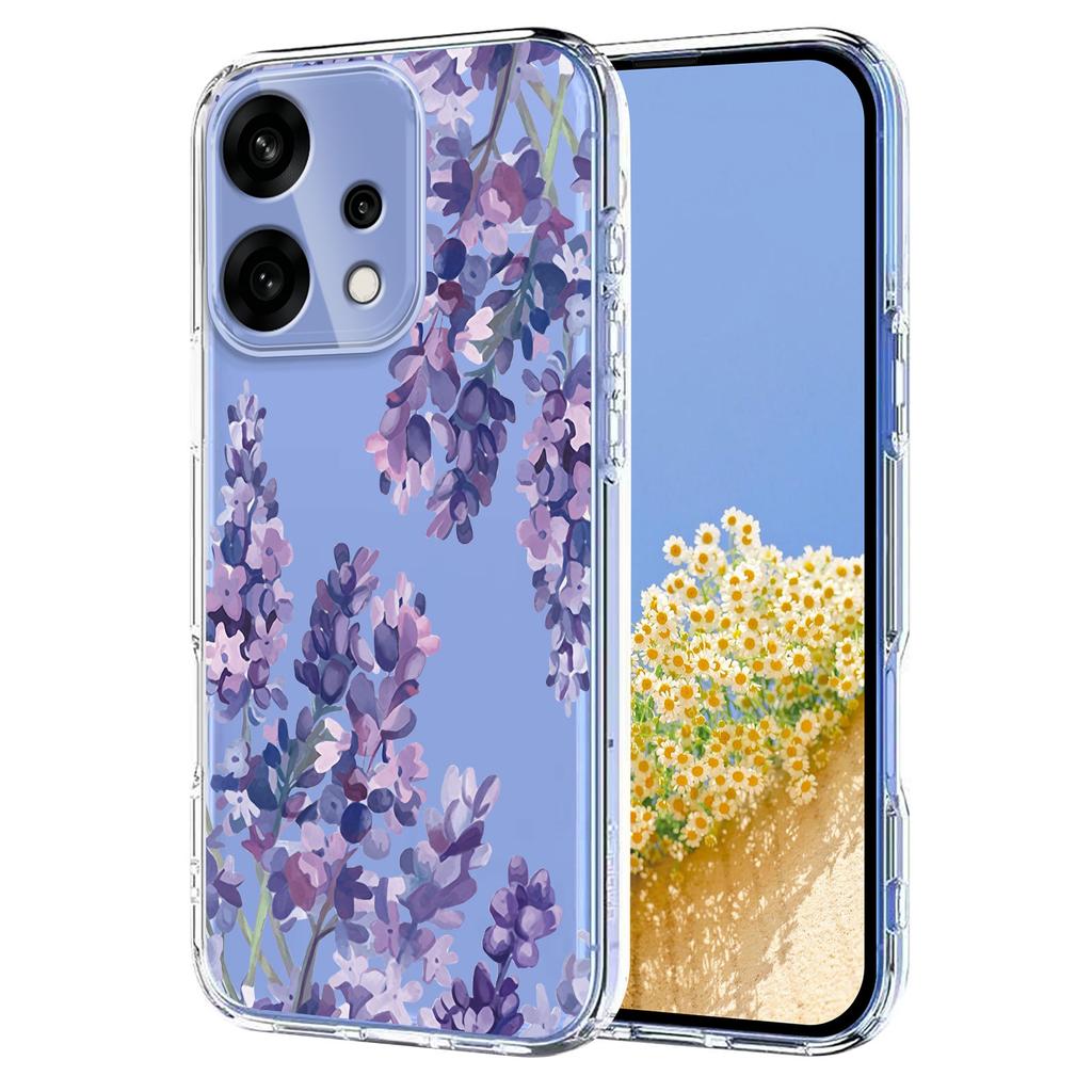 For Oppo Reno14 5G (Global)/Oppo Reno14 5G (China)/Oppo Reno14 F 5G Case Butterfly Floral Pattern Printing TPU Phone Back Cover