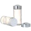 DULTON 6 Bottle Spice Rack Glass Polystyrene Chrome Plated Steel China BSP5801 CH01-K14 Body Lid Rack