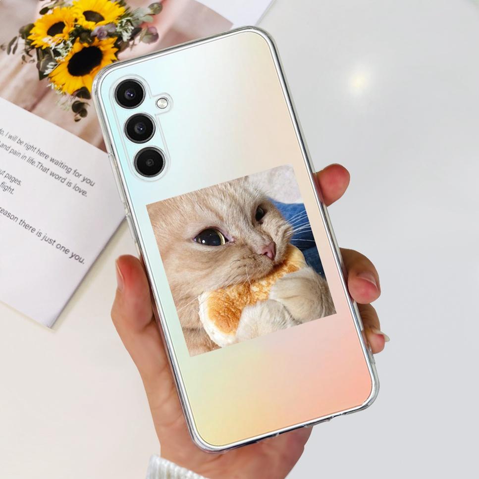 Case For Samsung Galaxy A34 5G 6.6"Cute Cat Astronaut Soft Silicone TPU Cover For Samsung A34 A34 5G Shockproof Phone Case Funda