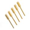 5PCS Nail Drill Small Barrel Bits Sets Polishing Nail Tungsten Steel Drill Bits Manicure Pedicure Grinding Tool Gold