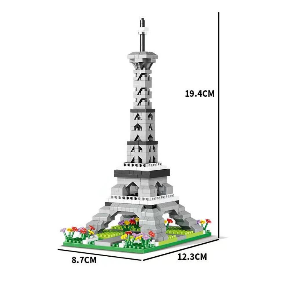 MOC World Famous Architecture Edifice Opera House Building Blocks Villa Savoye Bridge Tower Toy Children Birthday Christmas Gift