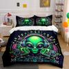 "Groovy Alien Beatscape" Bedding Sets Duvet Covers Pillowcases(1* Duvet Cover 2* Pillowcases Without Duvet Insert)