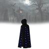 Cosplay Cloak Adult Light Up Features Fleece Fabric Halloween Ghost Dress Demon