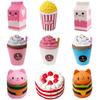 Jumbo Kawaii Squishy Toys Slow Rising Squeeze PU Popcorn Animals Anti Stress Relief Squishies Toy