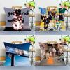 1PC KPOP S-Stray K-Kids Funda de Almohada Cuadrada Dormitorio Sofá Ocio Cojín de Confort Coche Decoración del Hogar Funda de Almohada 40x40