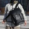 Retro Fashion Backpack with High-end Feel, 16 Inch Laptop Bag, Soft PU Leather Large Capacity Backpack