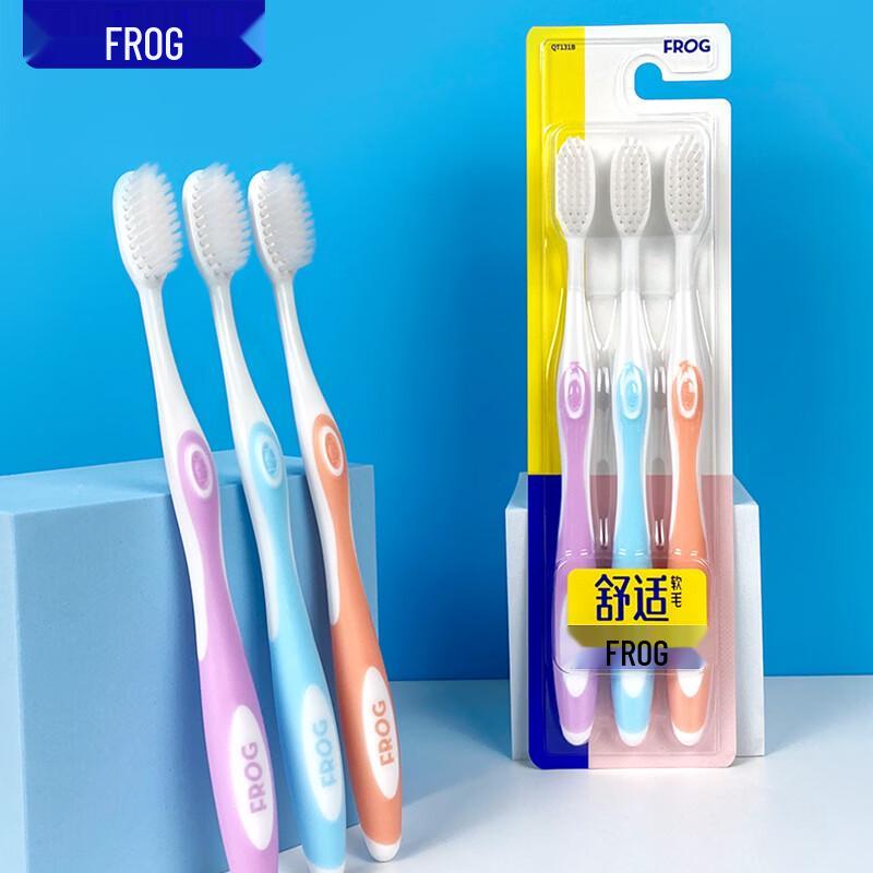 Frog Series 131B Adult Soft Toothbrush 6-Pack