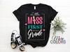 Little Miss Fist 1st Grade Love Back To School First Day Daughter T-Shirt, Girls Graduated, Celebrate Kindergarten Graduation School Class,